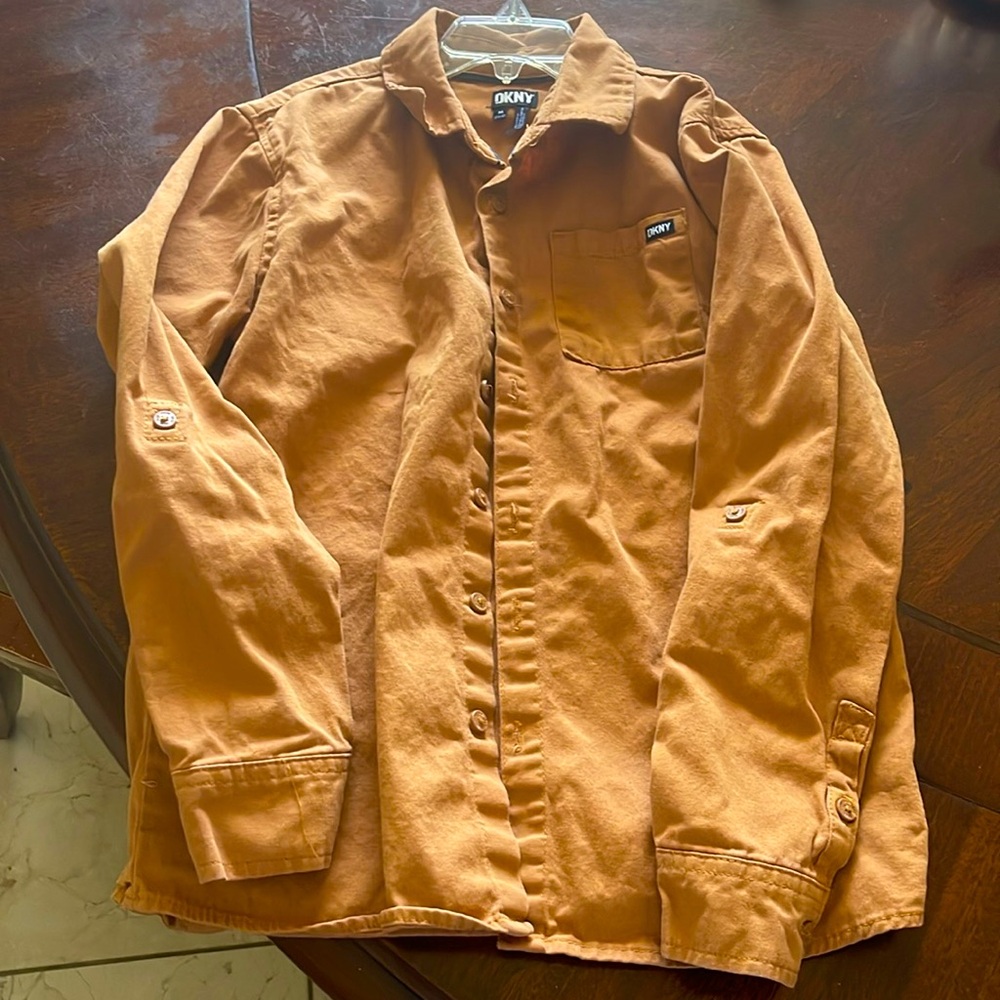 DKNY Boys' Shirt - Classic Fit Woven Long Sleeve Button Down Shirt - Picture 2 of 7